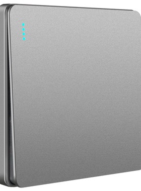 国际电工灰色家用86型一开多控单开中途三控一灯三联双刀双掷开关