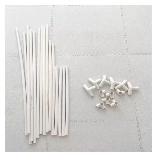 DIY手工帐篷PVC管搭建儿童游戏帐篷宠物屋水管房子立体三通135