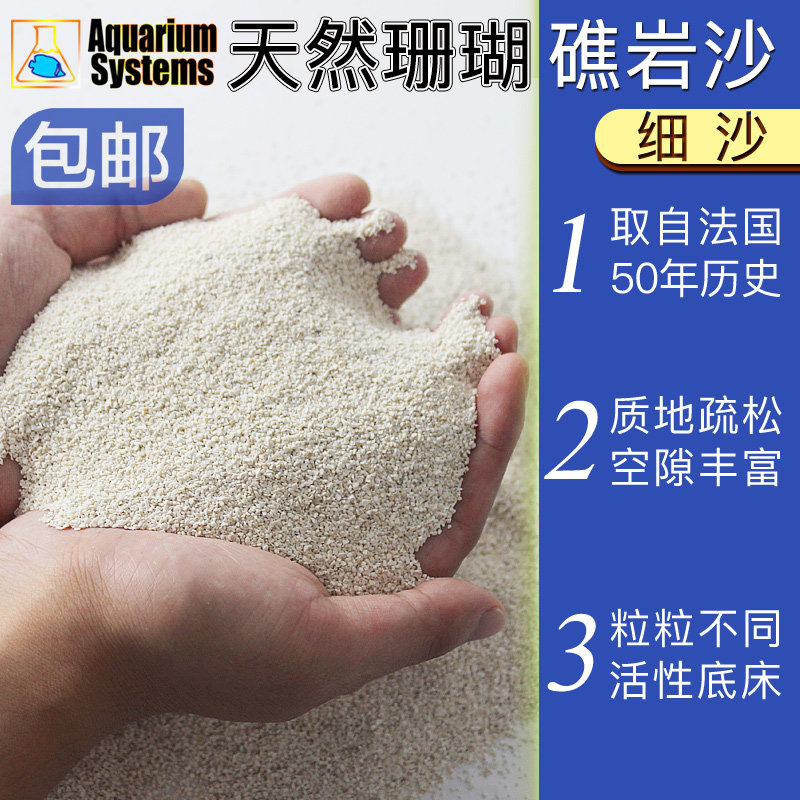 法红底沙海缸底砂珊瑚砂天然珊瑚礁岩沙鱼缸沙子底沙水族造景海沙