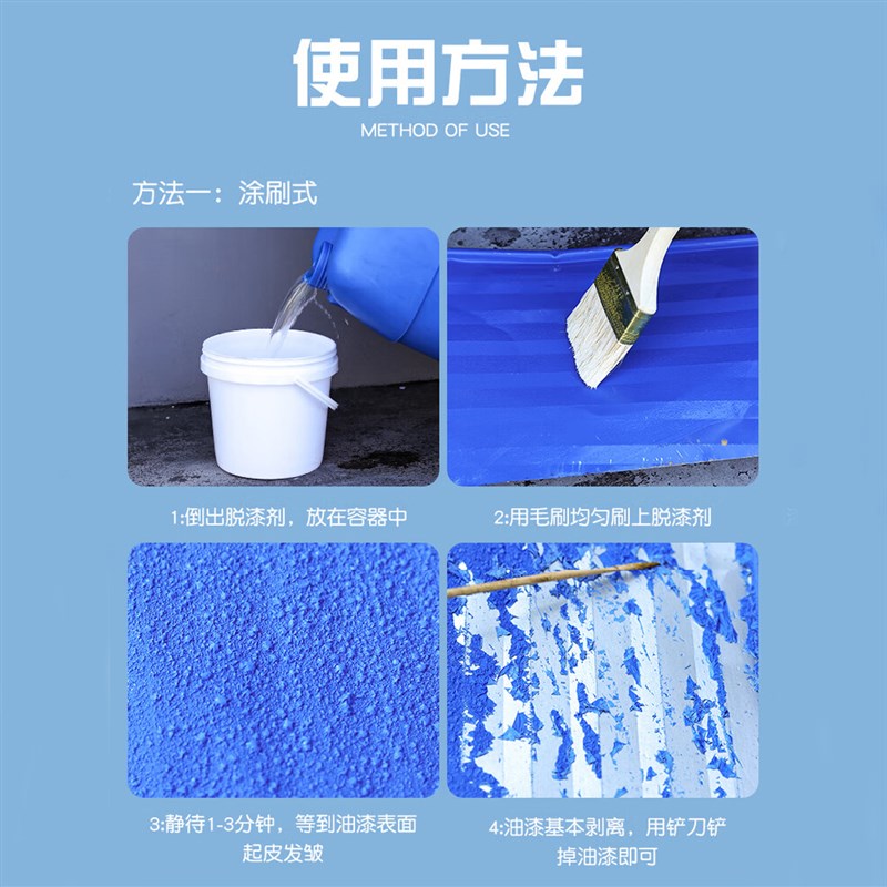 脱漆剂强力除漆脱塑粉家具漆金属漆汽车漆地坪漆高效除胶剂去漆水