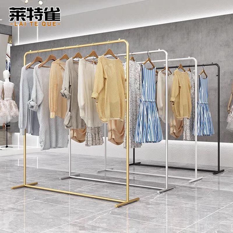 服装店展示架挂衣架专用落地式装饰女装童装晾衣服单杆龙门货架子