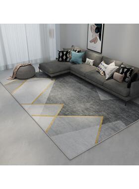 地毯客厅2024新款灰色沙发茶几毯卧室床边高级轻奢地垫大面积全铺