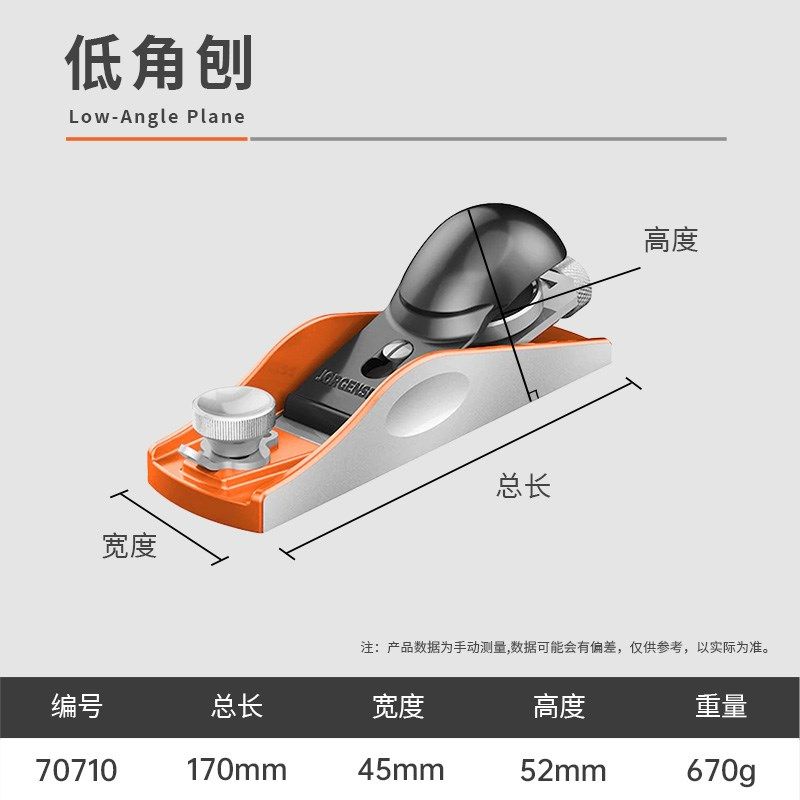 进口欧式铁刨木工刨子低角刨手工刨刀木匠专用推刨传统实用工具