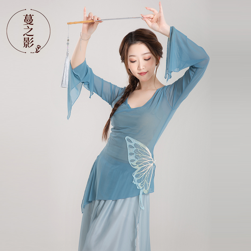 古典舞服装e纱衣春夏舞蹈练功服现代舞服装中国舞蹈服表演服艺考