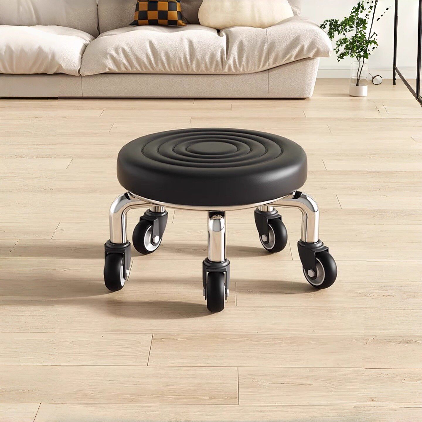 万向轮小凳子家用滑轮矮凳圆凳美甲缝矮凳儿童学步凳小板凳换鞋凳,住宅家具,儿童凳,淘宝优惠券,粉丝福利购,淘宝优惠卷