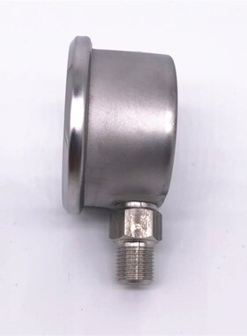 Y40BFZ YN50BFZ不锈钢耐震压力表 轴向二联件2分1/8空压机 气压表