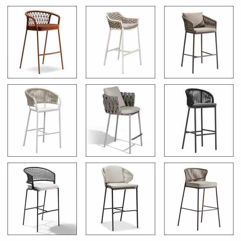 户外藤编吧椅酒吧高脚吧凳室外露台庭院咖啡厅露台绳编吧台椅防水,电子元器件市场,其它元器件,淘宝优惠券,粉丝福利购,淘宝优惠卷