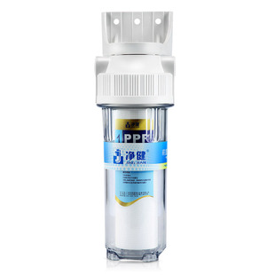 净健家用厨房净水器10寸PPF棉聚丙烯喷熔滤芯透明单级前置过滤器