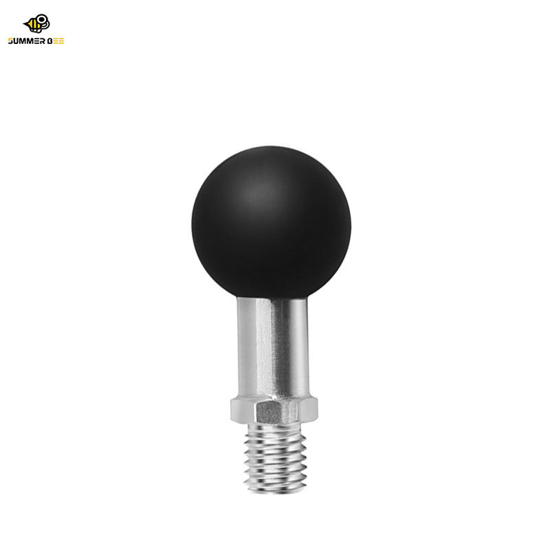 适用GSX250 m10球头支架螺丝铝合金25mm球头正丝后视镜球头配件m8