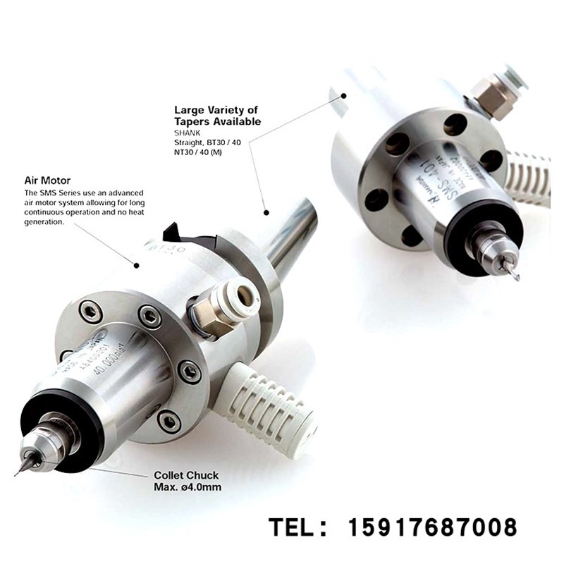 日本NAKANISHI中西气动主轴 SMS401-BT30 NT30 NT30M
