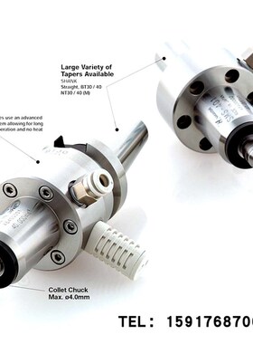 日本NAKANISHI中西气动主轴 SMS401-BT30 NT30 NT30M