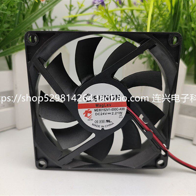 全新SUNON建准 ME80152V1-000C-A99 8015 24V 2.21W 超薄静音风扇