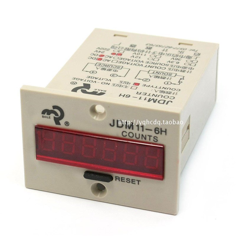 佰乐电子式计数器 JDM11-6H 计数器 BL11-6H COUNTS 累计计数器