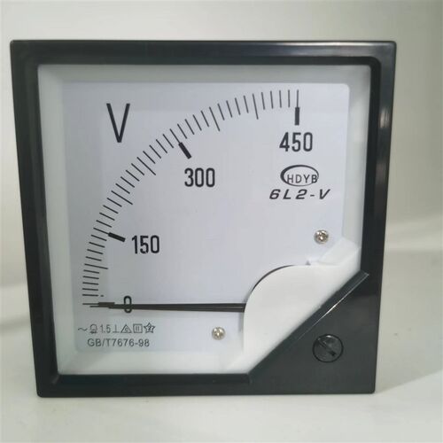 正品上海华东指针表直接式交流6L2-450V电流电压表面板80*80方形