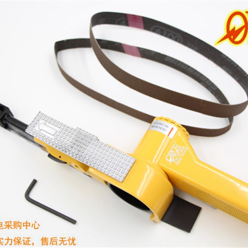 台湾欧维尔OW-SD20B气动2寸砂带机纱布环带打磨机拉丝机20*520mm