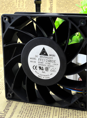 台达12038 12CM 大风量风扇48V 0.75A FFC1248DE 双滚珠 大量现货