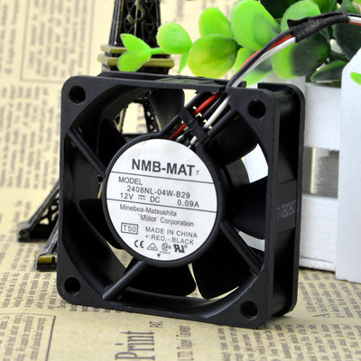 正品 NMB-MAT 2408NL-04W-B29 12V 0.09A 6020 6CM 3线风扇