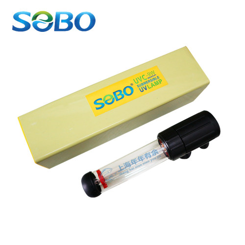 松宝鱼缸水族箱超短 潜水型 UV 杀菌灯 紫外线 灭菌灯 底滤UVC9W