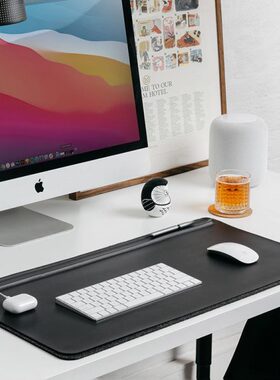Orbitkey Desk Mat公室桌垫纯素皮革磁性电缆支架文件隐藏防水