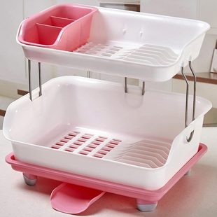 碗碟碗盘沥水架餐具置物架塑料收纳碗柜 碗筷收纳盒厨房家用装