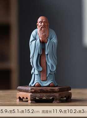 中式陶瓷孔夫子国学n圣人历史人物雕像客厅书房禅意工艺品孔子摆