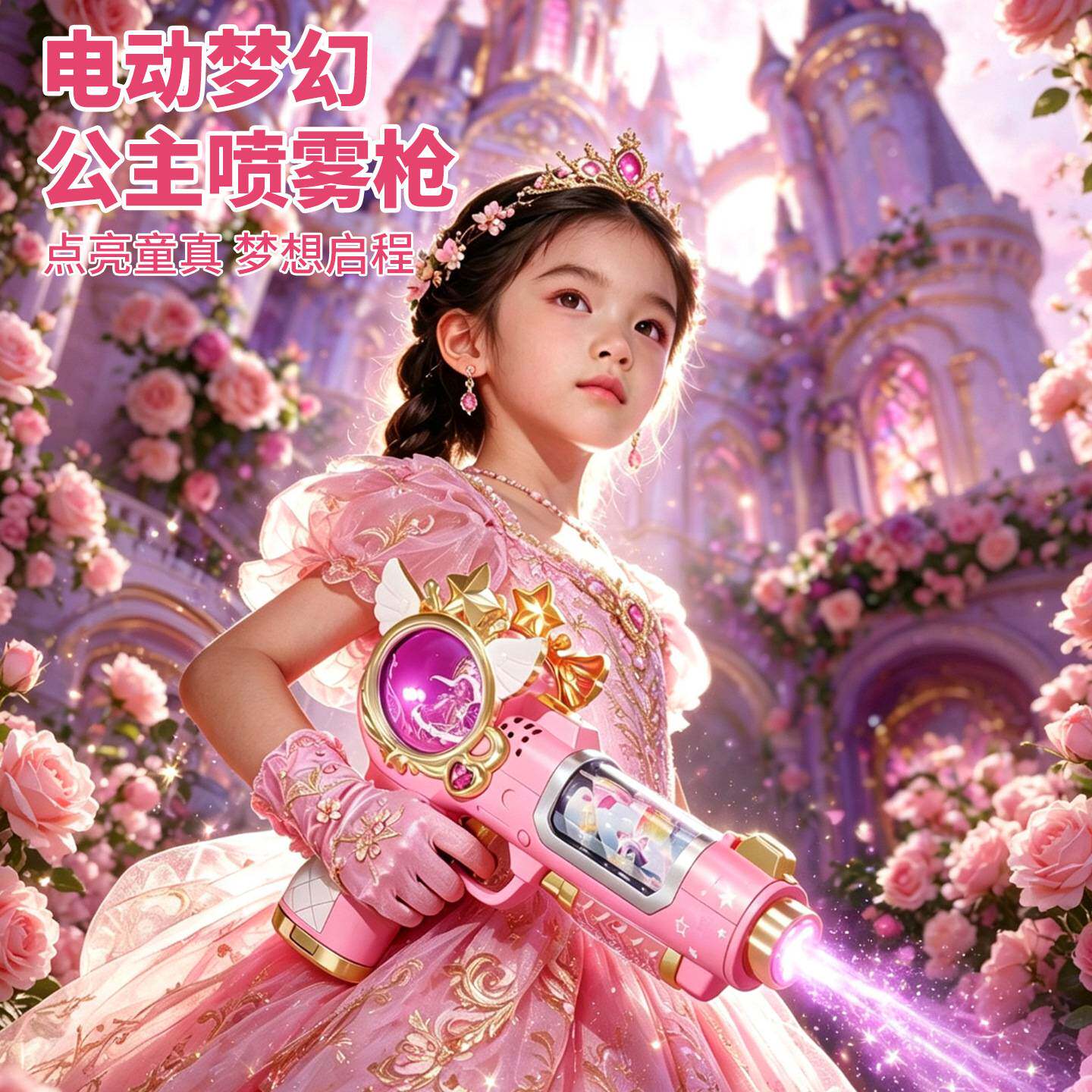 儿童新款迷彩士兵玩具枪彩屏伸缩