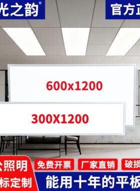 雷士照明集成吊顶600x1200led平板灯30x120石膏矿棉铝扣板嵌入式