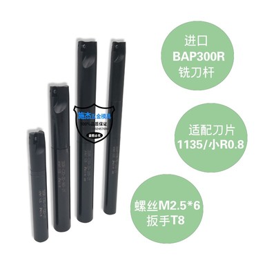 优质加硬斯杰威数控直角铣刀杆BAP300小R0.8-C10-25/100-250