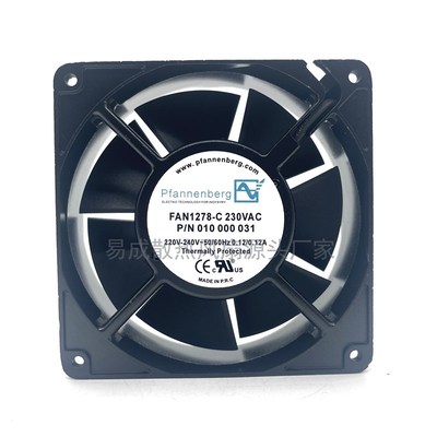 德国百能堡Pfannenberg FAN1278-C 230VAC 0.12A 散热风扇12738