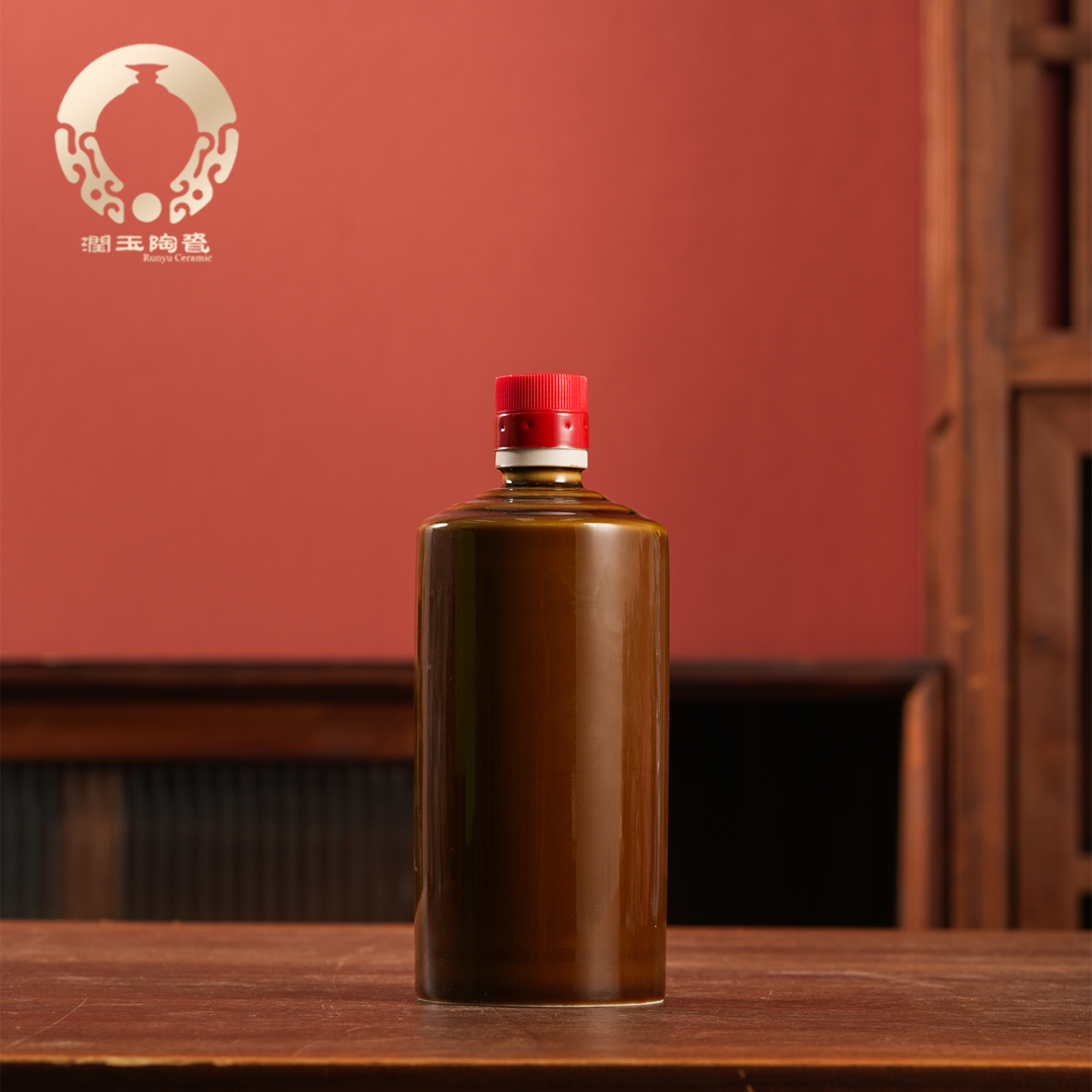 润玉景德镇陶瓷酒瓶一·斤茅型瓶