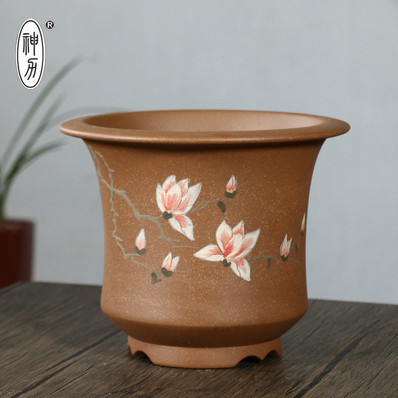 宜兴精品紫砂花盆室内桌面简约陶瓷简约多肉植物彩绘兰草兰花盆,鲜花速递/花卉仿真/绿植园艺,洒水/浇水壶,淘宝优惠券,粉丝福利购,淘宝优惠卷