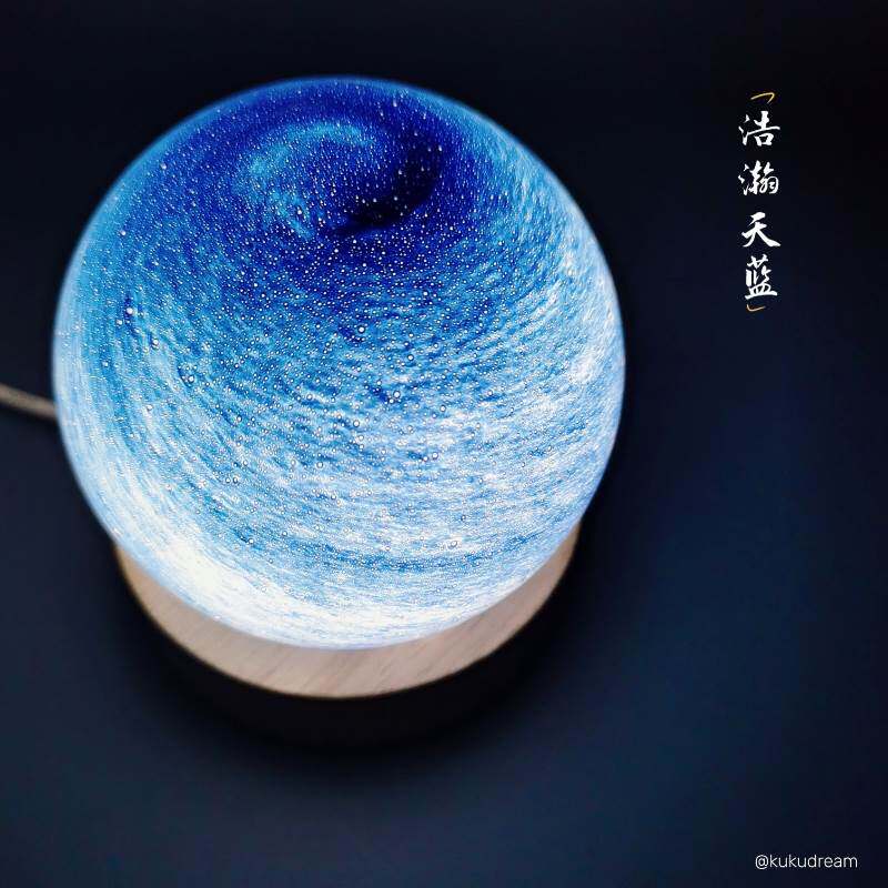 来自星空的温柔!行星水晶球摆件宇宙浪漫星球小夜灯个性创意礼物