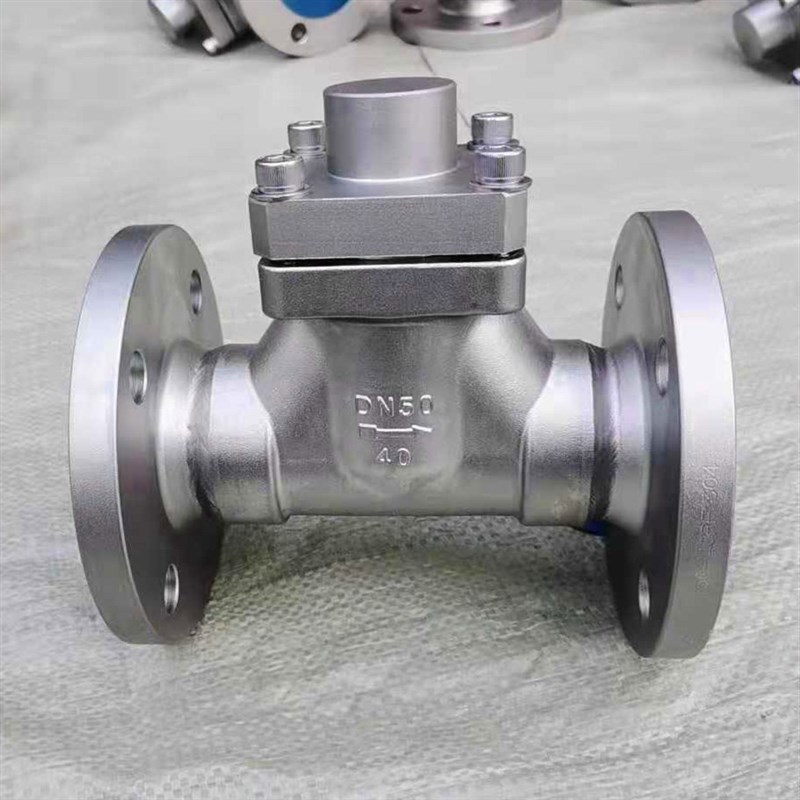 DH41F-40P不锈钢低温止回阀 低温升降式法兰止回阀液态氧氮氯氩气