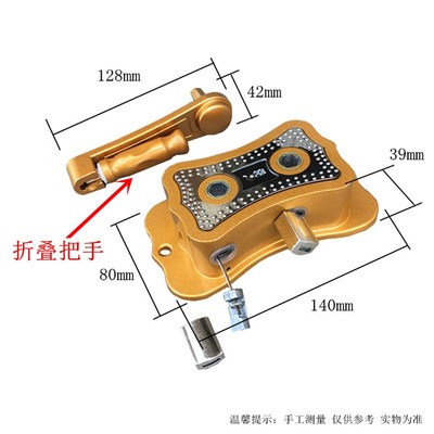 维修升降晾衣架通用手摇器 双杆晒衣架动滑轮手摇器 凉晒衣架配件