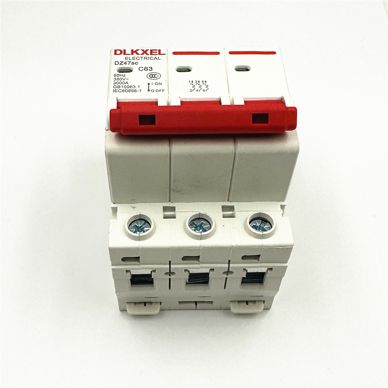 3P C63 DZ47SC  63A空开 断路器 三相空气开关