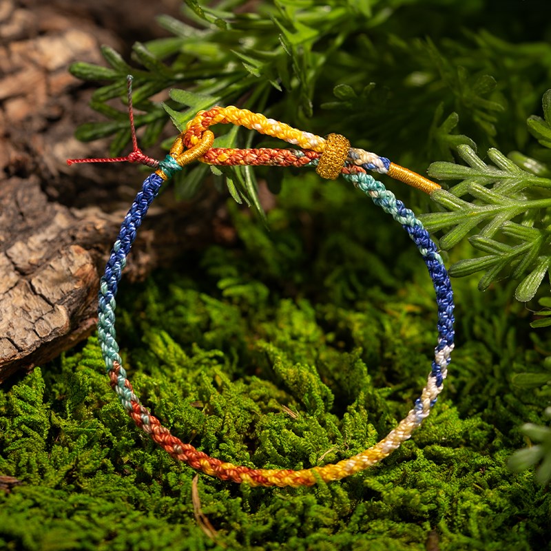 结绳记端午五彩绳手工编织手绳礼物男女儿童宝宝婴儿编绳彩绳礼品