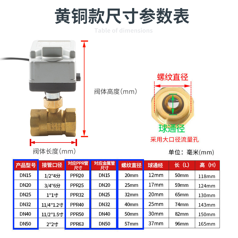 手自一体电动球阀ac220v24v12v4分6分黄铜丝扣二通电动阀水阀阀门