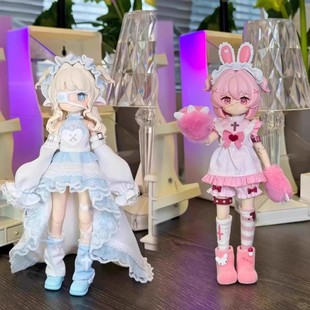 正版自由主张电子萌宠12分bjd可动人偶盲盒娃娃潮玩女生礼物手办