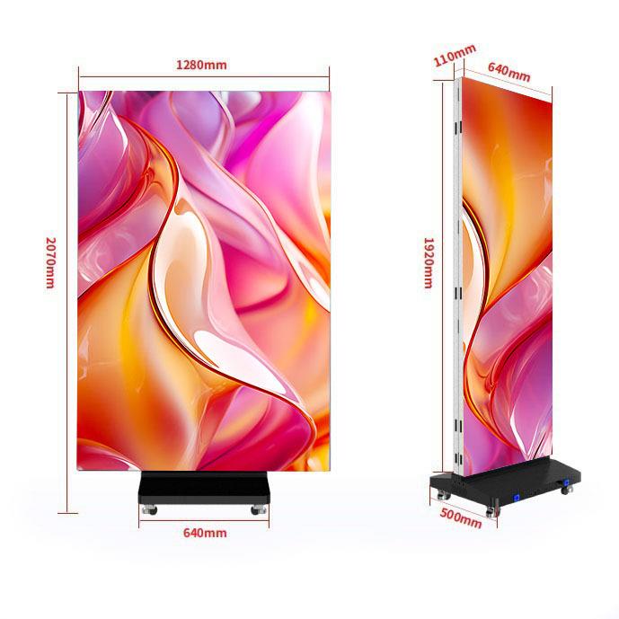 led电子海报屏室内全彩高清可移动显示大屏幕Advertisingscreen