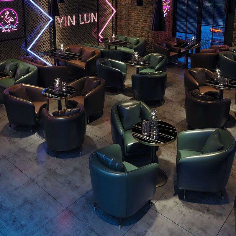 复古工业风酒吧清吧卡座沙发烧烤火锅店西餐咖啡厅奶茶店桌椅组合