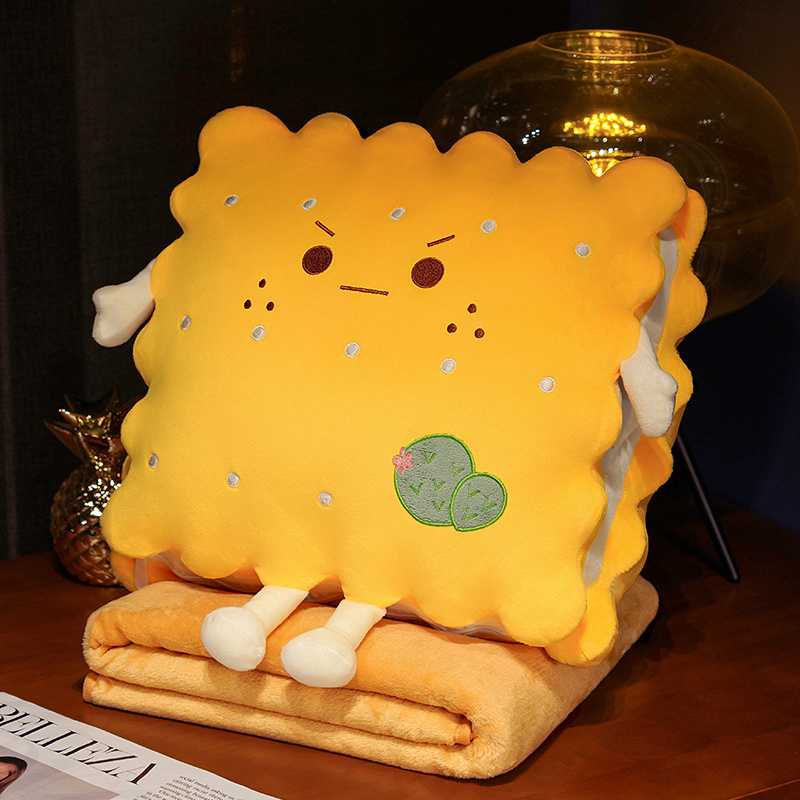 抱枕被子两用三合l一办公室午睡枕汽车用睡觉女生靠枕学生趴睡枕