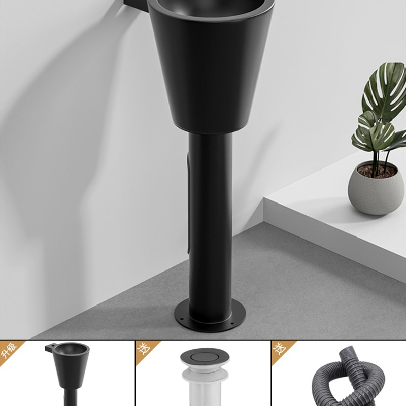 304不锈钢落地洗手盆 学校幼儿园卫生I间小号立柱盆小户型洗漱脸