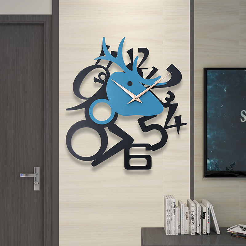 时钟挂钟客厅餐厅创意时尚家用挂式D装饰现代简约大气墙壁个性钟