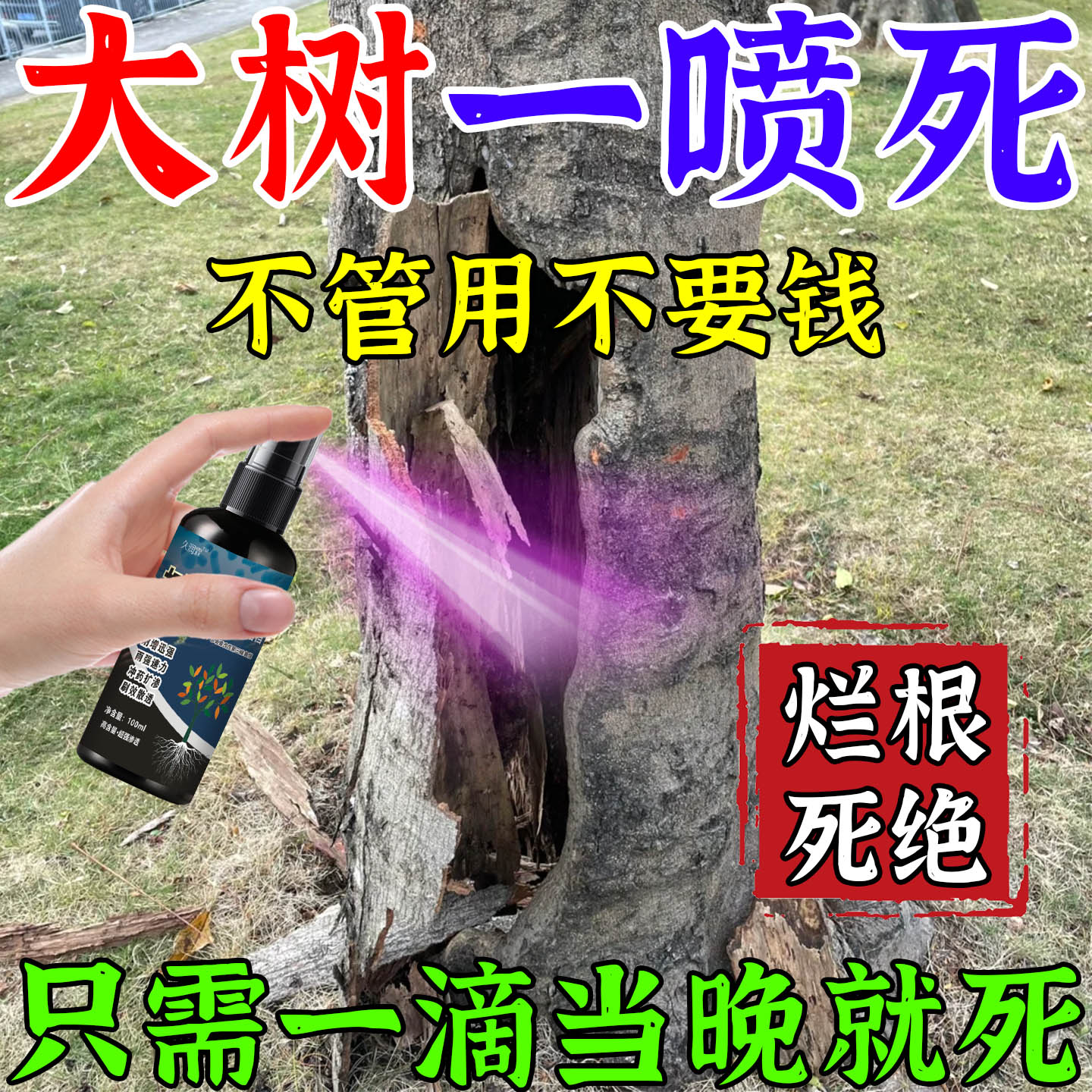 烂根除大树专用药强力腐枯