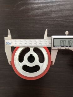 打包机通用配件,双电机配件,双电机送带轮主动轮,铁心包胶轮