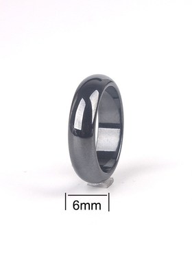 欧美风潮流个性黑色磁性弧面戒指B时尚男女对戒魔术师道具简约指