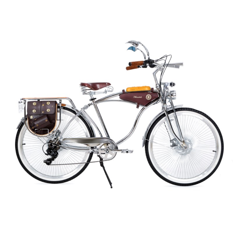 NOMAD自行车拿诺覆古单车电E镀沙滩城市通勤双碟刹减震变速