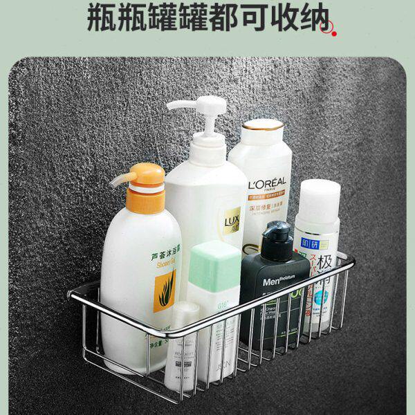 帝朗全铜浴室置物篮 卫生间淋浴房沐浴用品篮子壁挂式双层置物架