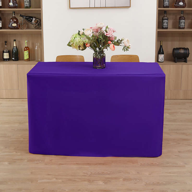 定制会议桌罩活动展会台罩印logo培训台布长条Q桌子罩布桌布长方