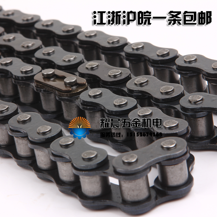 工业传动滚子链条1寸链条单双x三排16A-1/16A-2-一寸链